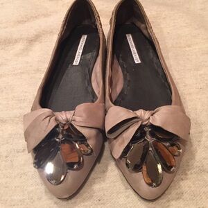 VERA WANG LAVENDER jeweled flats